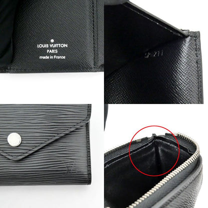 Louis Vuitton Portefeuille Victorine Epi Black Leather Wallet