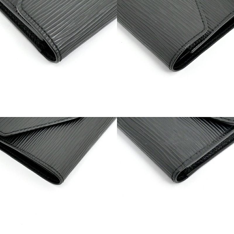 Louis Vuitton Portefeuille Victorine Epi Black Leather Wallet
