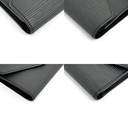 Louis Vuitton Portefeuille Victorine Epi Black Leather Wallet