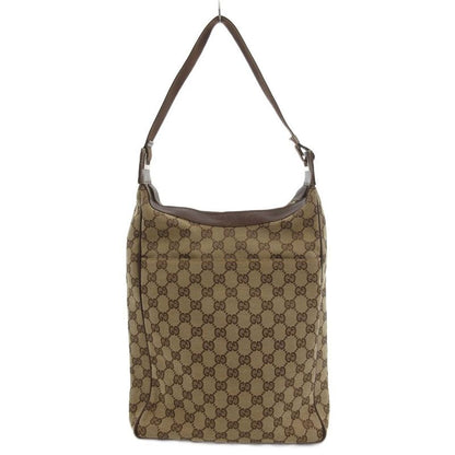 Gucci Shoulder Bag GG Canvas Leather Brown 019 FF