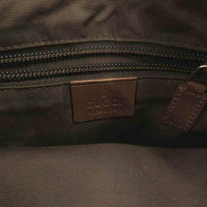 Gucci Shoulder Bag GG Canvas Leather Brown 019 FF
