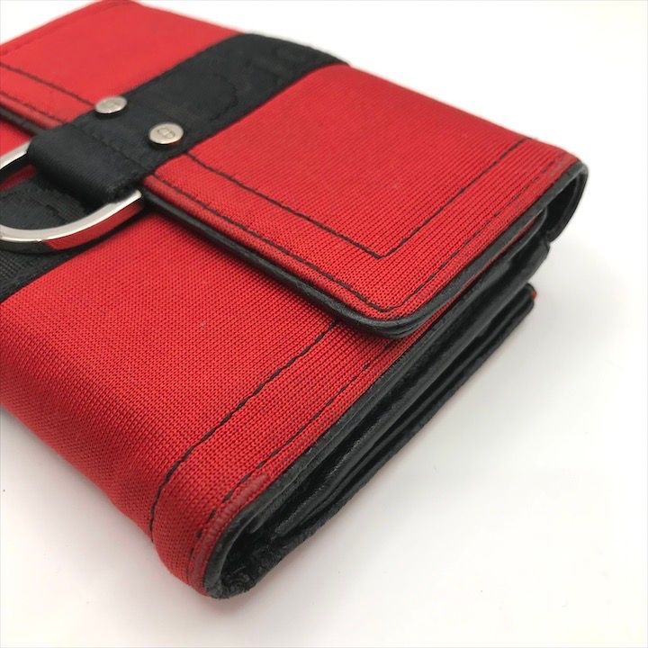 Dior Hardcore Trifold Canvas Leather Compact Wallet