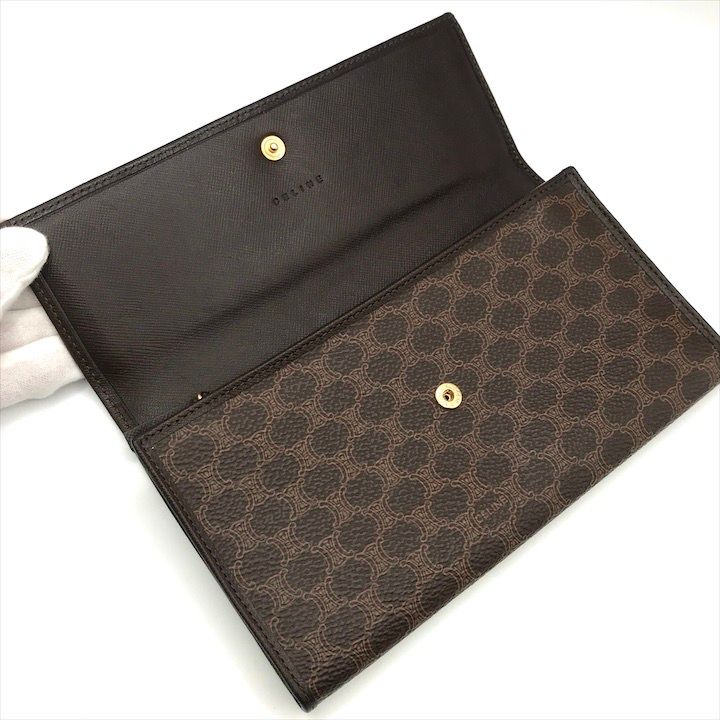 Celine Macadam Triomphe Wallet Brown