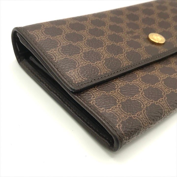 Celine Macadam Triomphe Wallet Brown