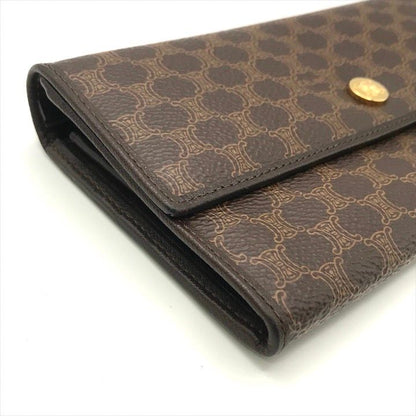 Celine Macadam Triomphe Wallet Brown
