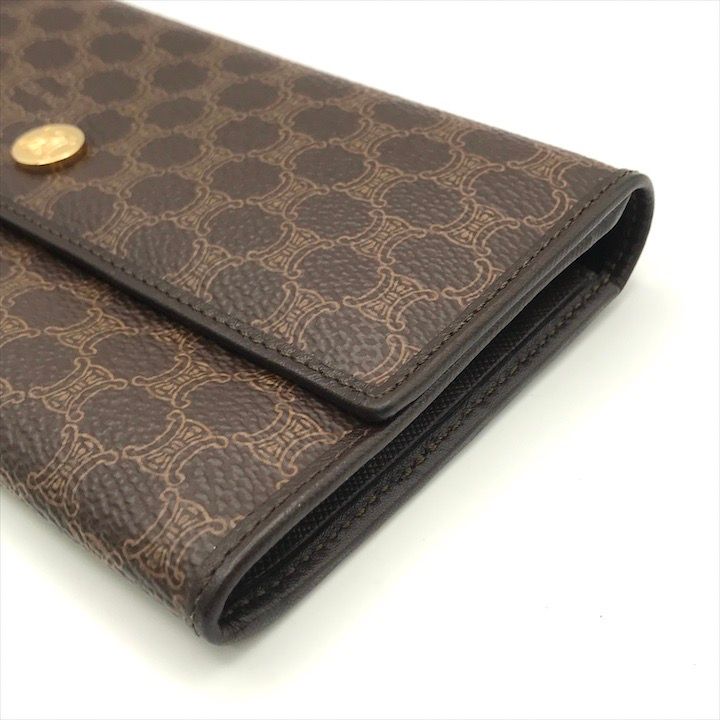 Celine Macadam Triomphe Wallet Brown