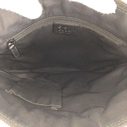 Gucci Black Silver Suede Leather 272 396 Crossbody Shoulder Bag