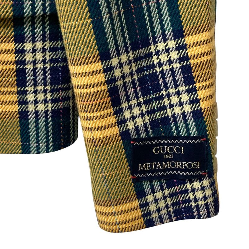 Gucci Metamorfosi Metamorphosis Check Rider's Design Terrace Jacket 46