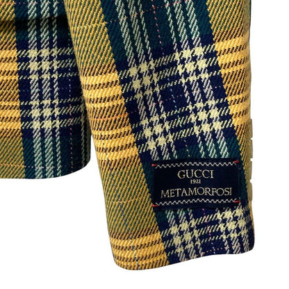 Gucci Metamorfosi Metamorphosis Check Rider's Design Terrace Jacket 46