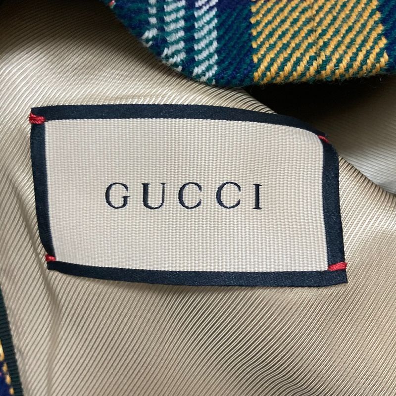 Gucci Metamorfosi Metamorphosis Check Rider's Design Terrace Jacket 46