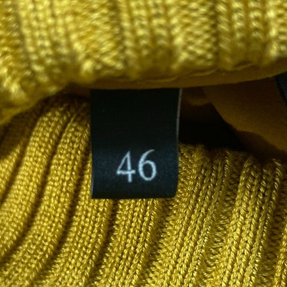 Gucci Rain Deer Leather Single Rider Jacket 46 Yellow