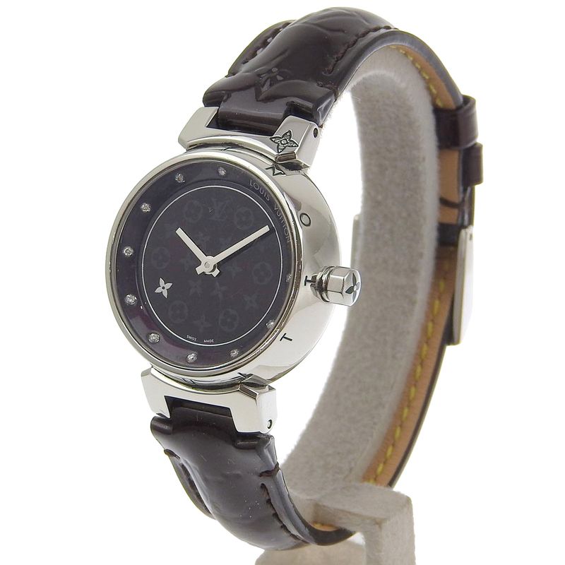 Louis Vuitton Tumble Disc Diamon PM Stainless Steel Monogram Vernis