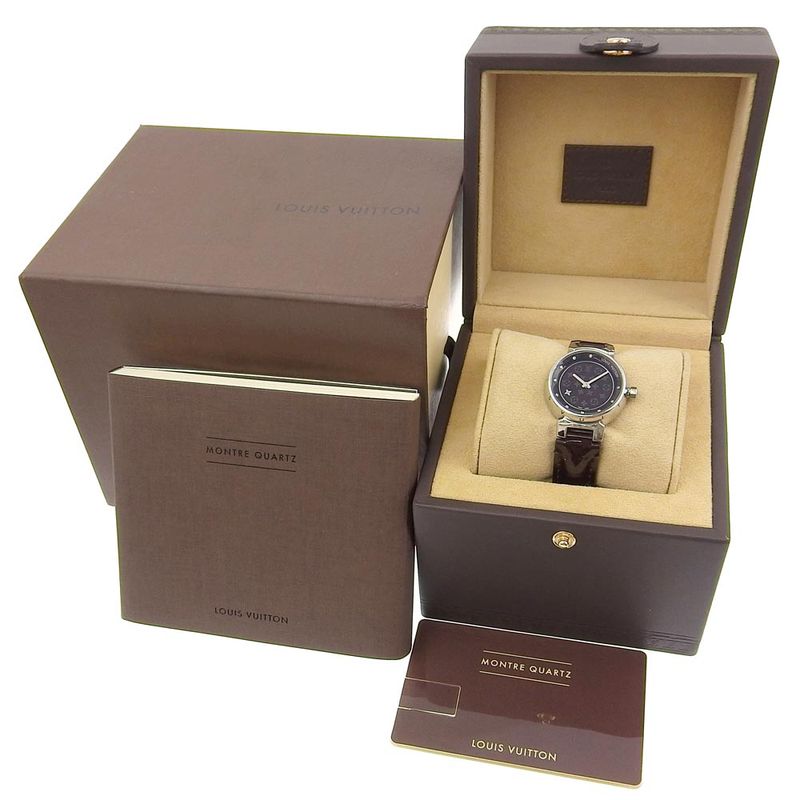 Louis Vuitton Tumble Disc Diamon PM Stainless Steel Monogram Vernis