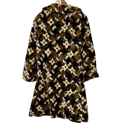 Dior Miss Vintage Velour Chester Star Coat 14 Brown