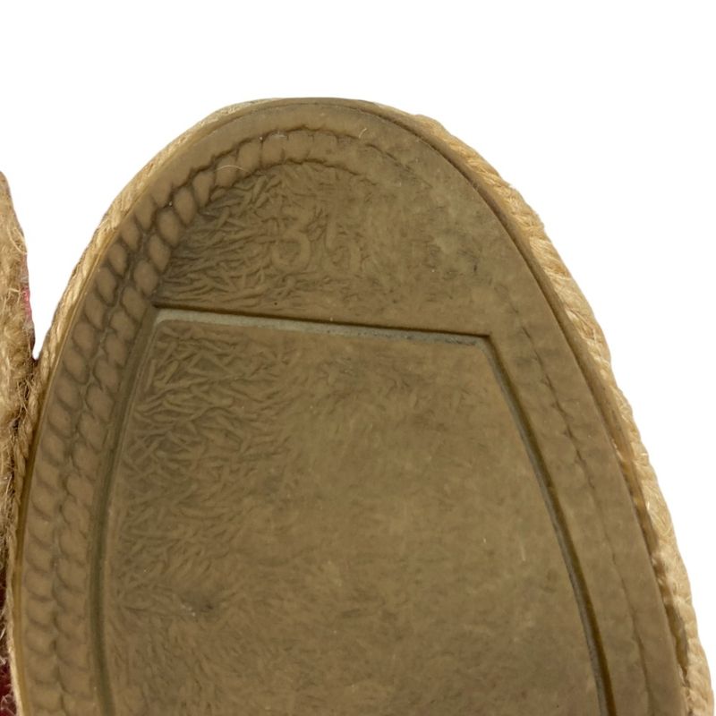 Loewe Anagram Leather Espadrille Slip Ons 35 Pink
