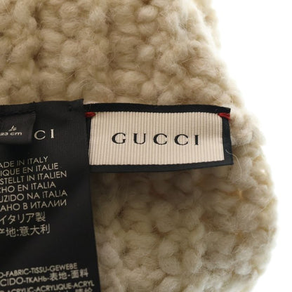 Gucci Knit Cap White Alpaca Wool