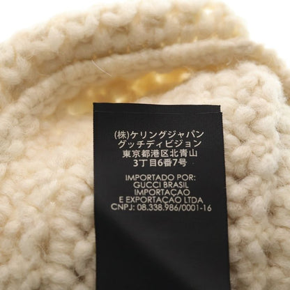 Gucci Knit Cap White Alpaca Wool