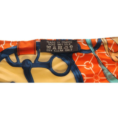 Hermes Twilly Morning Walk Silk Scarf Orange