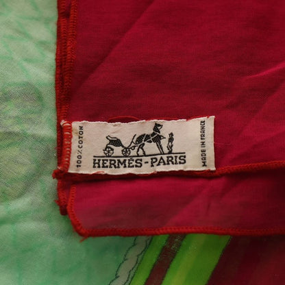Hermes Butterfly Large Scarf Pink Green