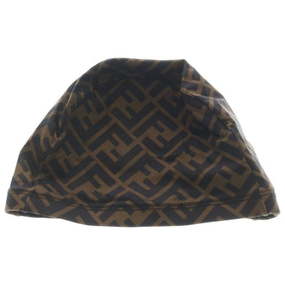 Fendi Arena Zucca Pattern Swim Cap Swimming Goggles Black Brown