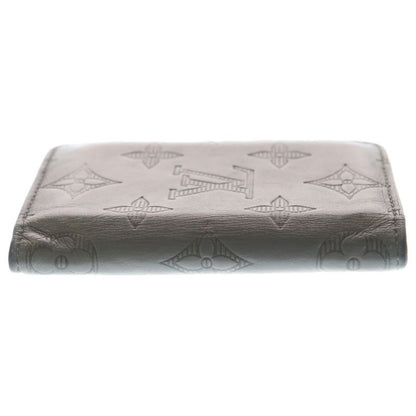 Louis Vuitton Monogram Shadow Leather Card Case Wallet Gray