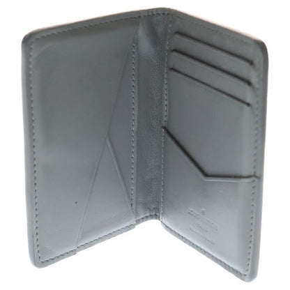 Louis Vuitton Monogram Shadow Leather Card Case Wallet Gray