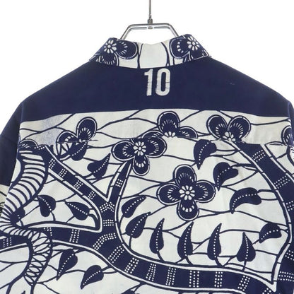 Dior Christian Resort Tarot Toile de Jouy Long Sleeve Shirt Blouse White