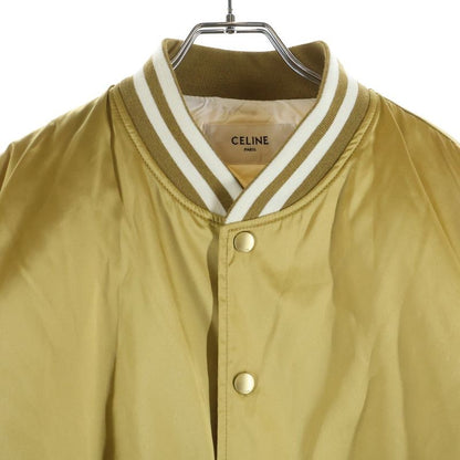 Celine Tiger Satin Teddy Jacket Taiga Embroidery Gold