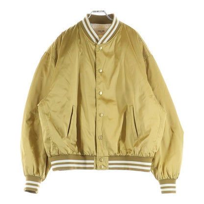 Celine Tiger Satin Teddy Jacket Taiga Embroidery Gold