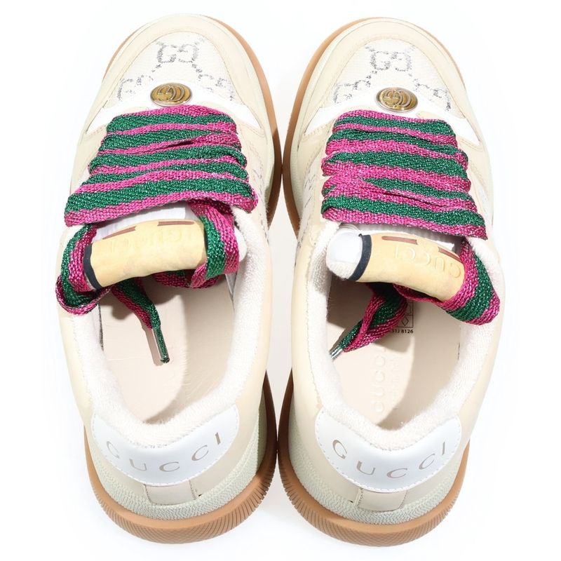 Gucci Screener Sneaker GG Canvas Screener Sneaker Low Cut Beige