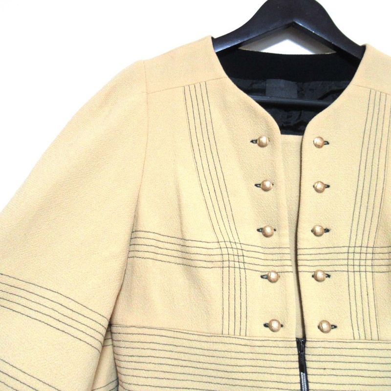 Fendi Fusleeve Design Jacket 40 Yellow