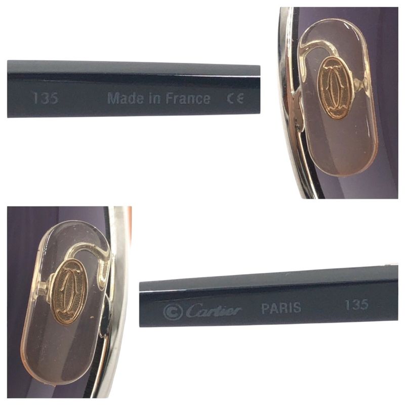 Cartier Santos Silver Black Plastic