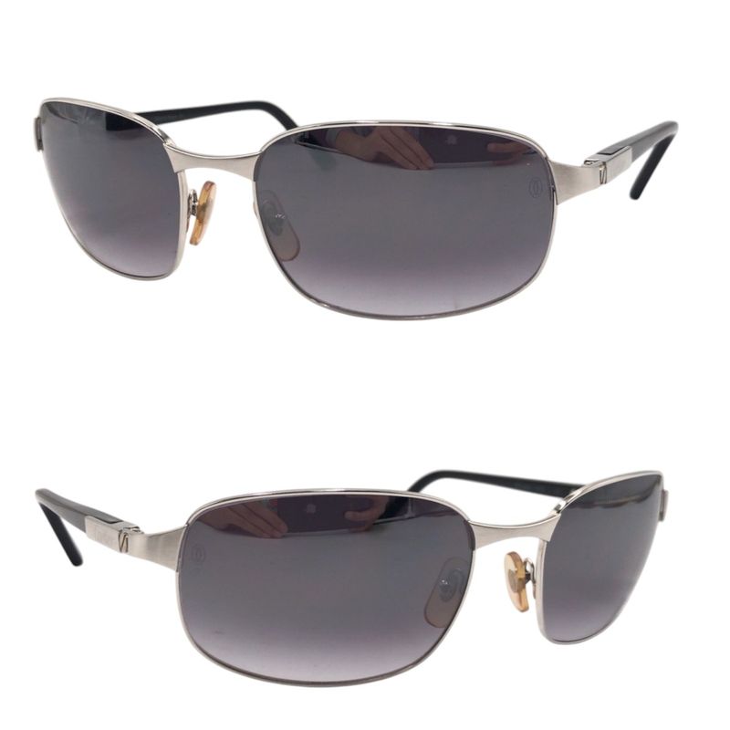Cartier Santos Silver Black Plastic