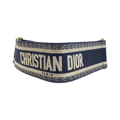 Dior Black Navy Gold Leather 50 MA