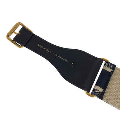 Dior Black Navy Gold Leather 50 MA