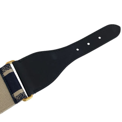 Dior Black Navy Gold Leather 50 MA