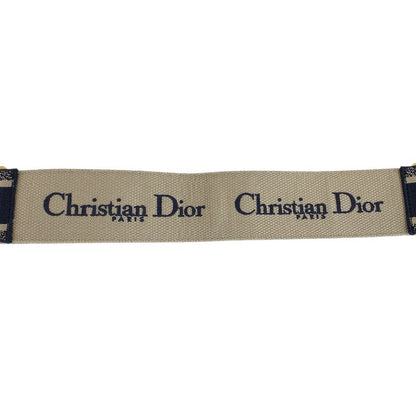 Dior Black Navy Gold Leather 50 MA