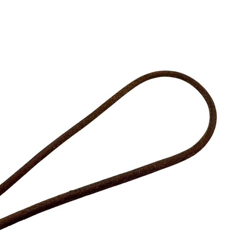 Hermes Necklace Leather Brown