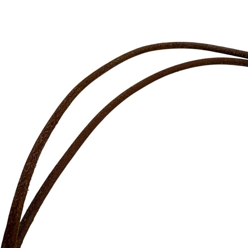 Hermes Necklace Leather Brown