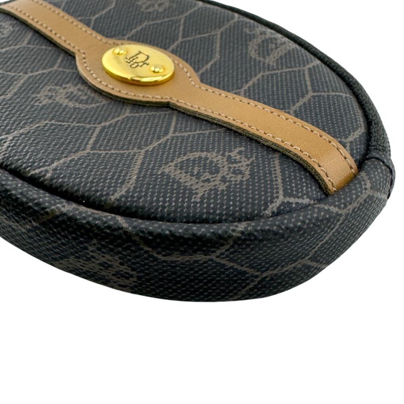 Dior Christian Set Key Ring Vintage Zip Around Coin Case