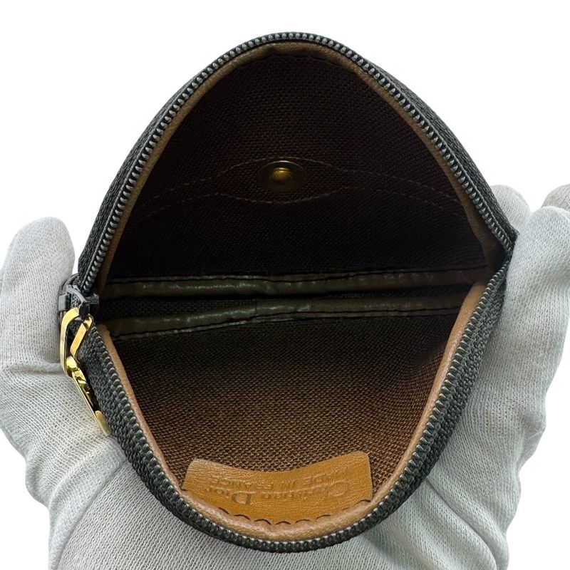 Dior Christian Set Key Ring Vintage Zip Around Coin Case