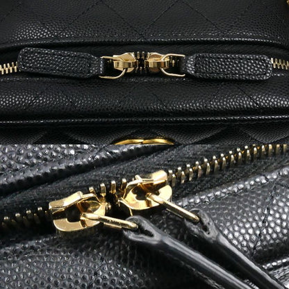 Chanel Mini Camera Bag Chain Black Caviar Leather