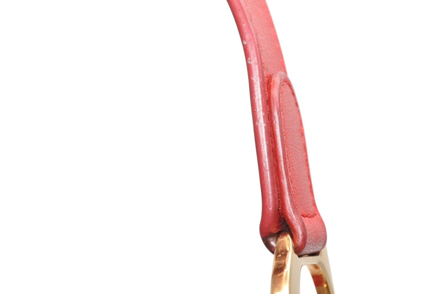 Dior Double Saddle Bag Leather Red Gold — view 6