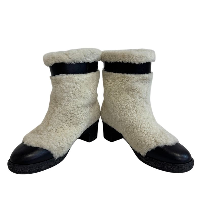 Chanel Short Boots White