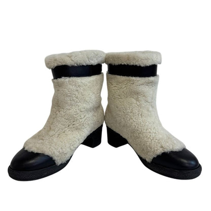 Chanel Short Boots White