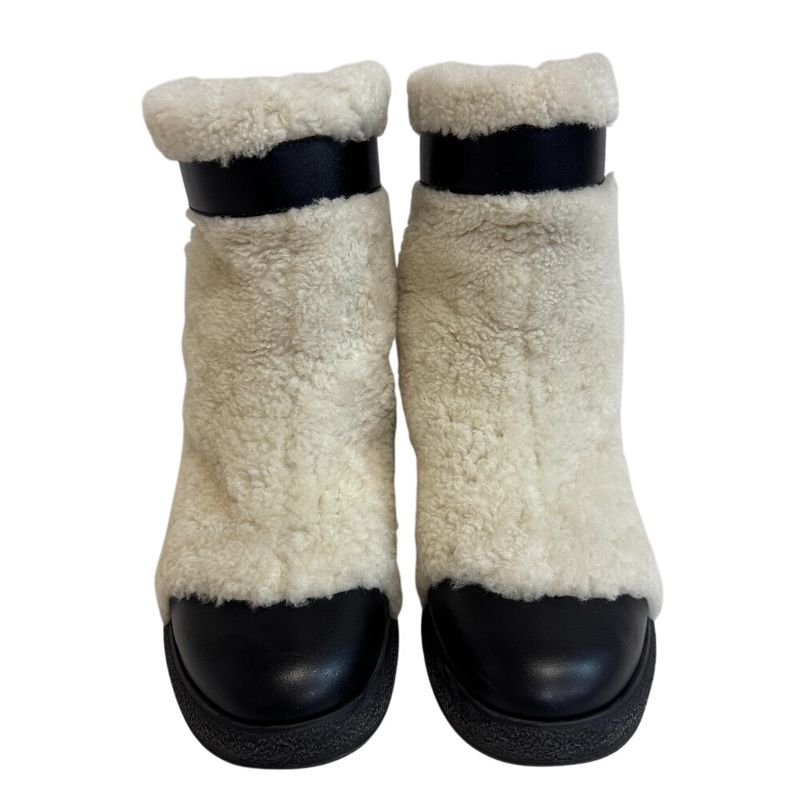 Chanel Short Boots White
