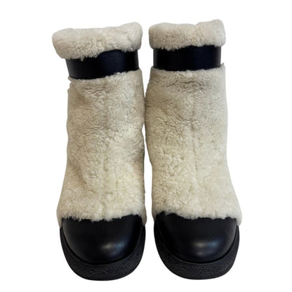 Chanel Short Boots White