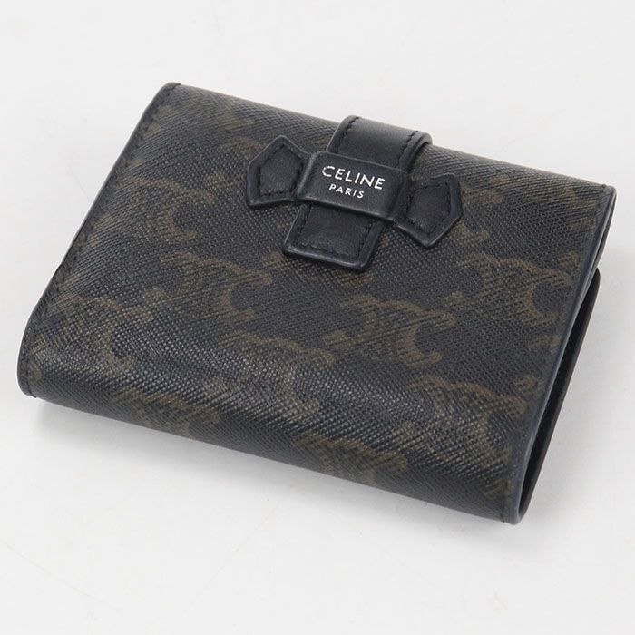 Celine Triomphe Canvas Trifold Wallet