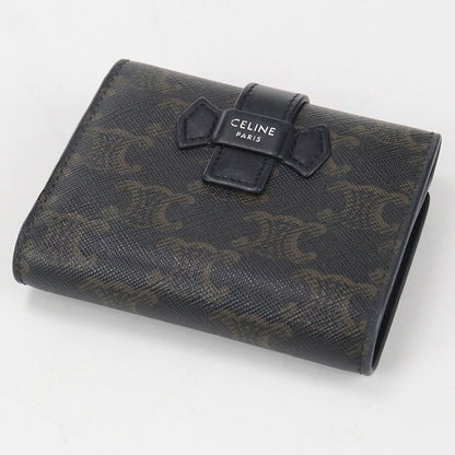 Celine Triomphe Canvas Trifold Wallet
