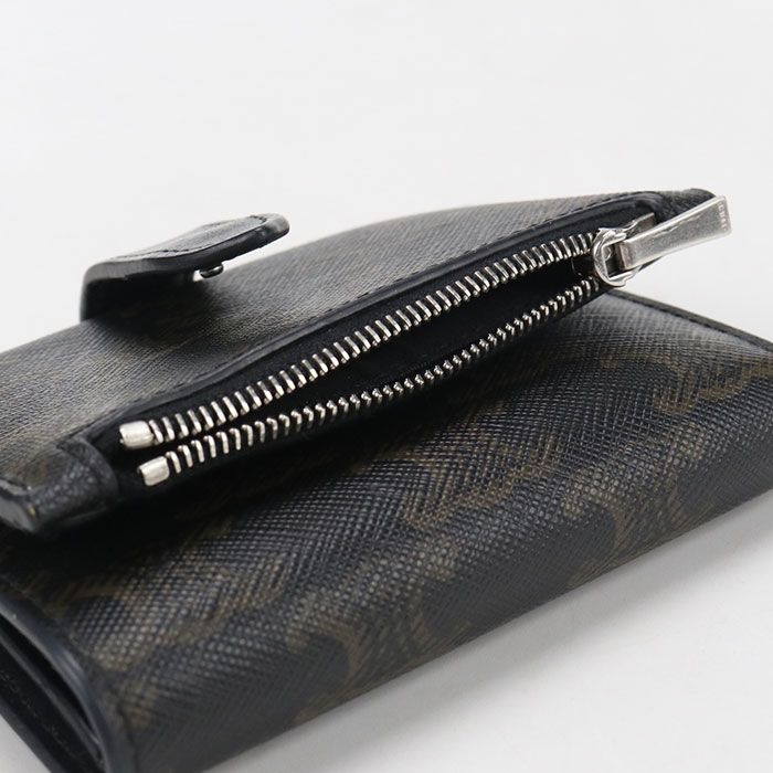 Celine Triomphe Canvas Trifold Wallet